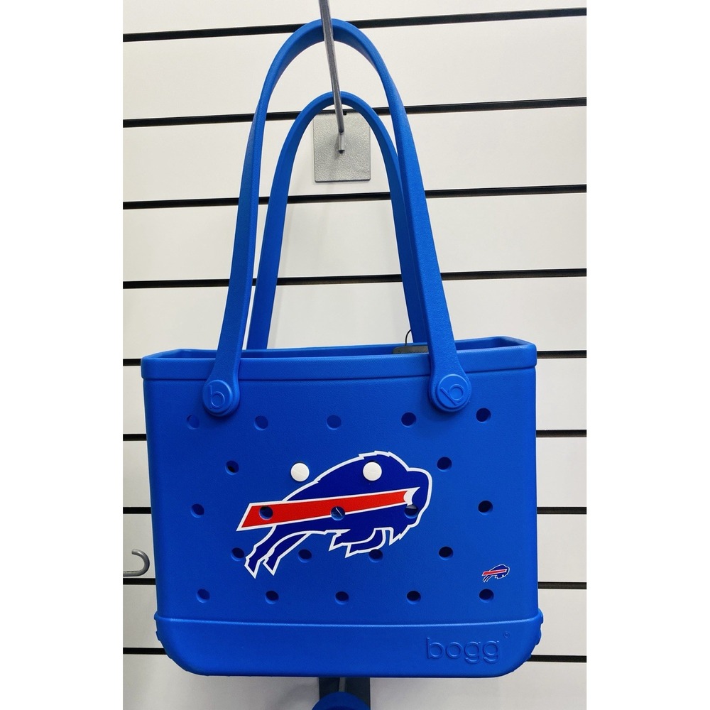 Official NFL Buffalo Bills Baby Bogg Bag Blue Waterproof Tote Clear Insert NWT